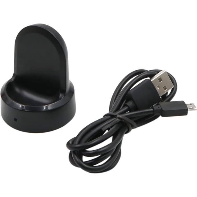 Support de chargement sans fil pour montre connectée compatible avec Sam-sung Gear S-3 Frontier Gear black