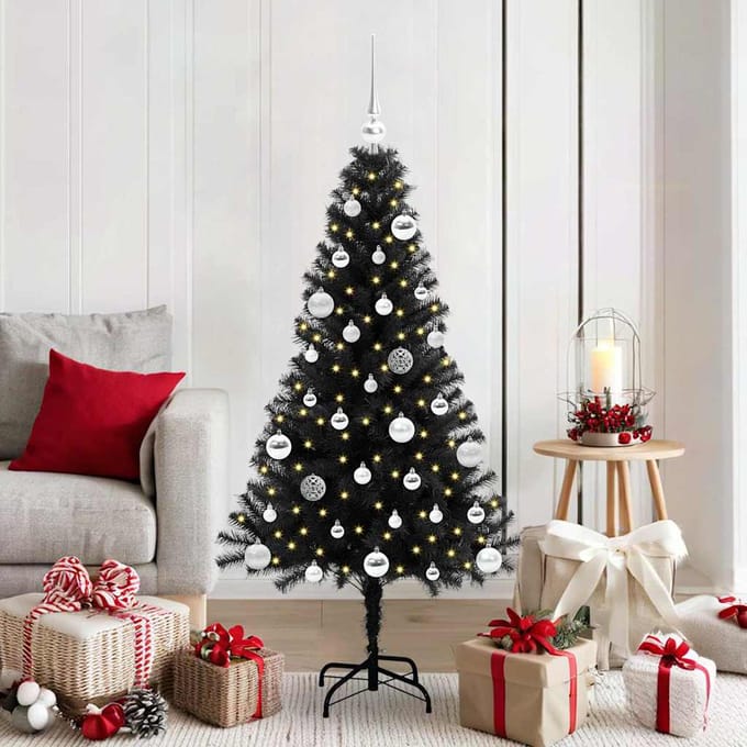 vidaXL - Kerstboom - Zwart - 150 - cm - PVC