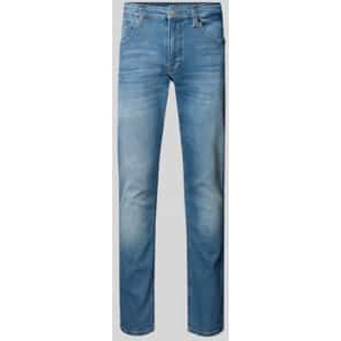 Slim fit jeans van katoenmix model 'SCANTON SLIM'