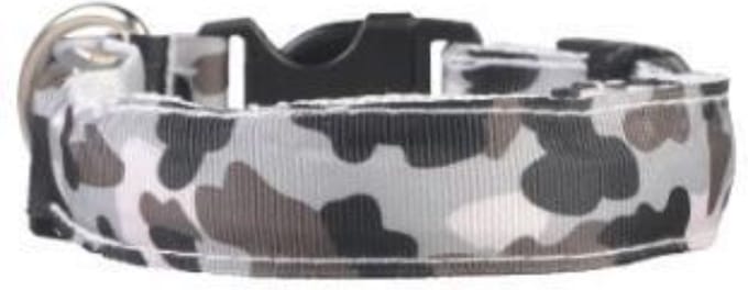 New Age Devi - LED-halsband \ voor \ hond \ - \ camouflage