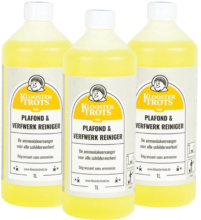 Kloostertrots Plafond & verfwerk reiniger (3 x 1 Liter)