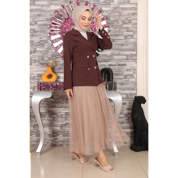Jasje And Rok Tule Set Bruin