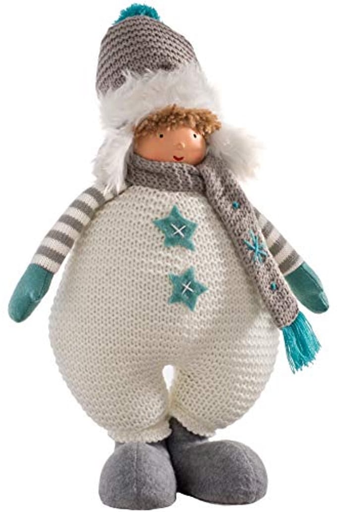 Staand kerstbeeldje jongen voor kerstdecoratie