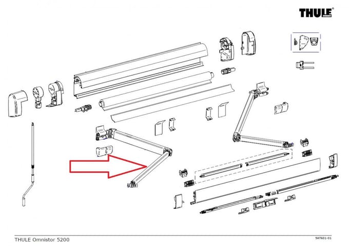 Thule Knikarm Compleet LH 5200 >3.00