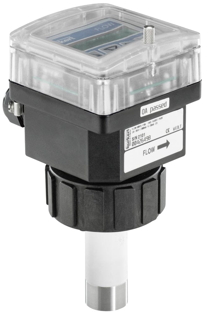 Elektromagnetische insteekflowmeter, PVDF-sensor, korte sonde, met display - Bürkert 8045 - 558675