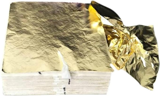 Bladgoud - Imitatie Bladgoud - Grote Vellen Bladmetaal - Goud - 16*16CM - 100 Vellen