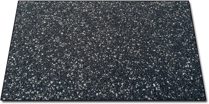 Papillon Inductie beschermer - Antislip Afdekmat - 80x52m - Graniet zwart-wit