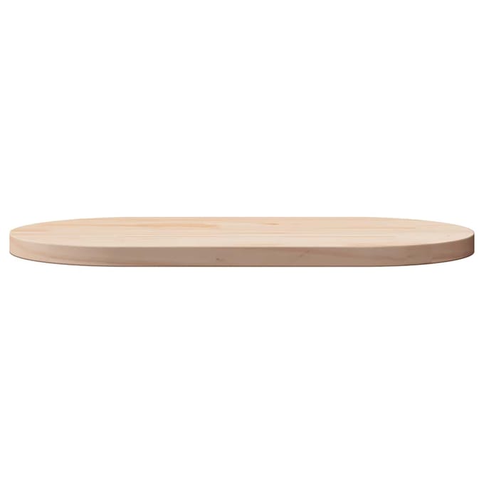 vidaXL - Tafelblad - 90x45x2,5 - cm - massief - grenenhout - ovaal