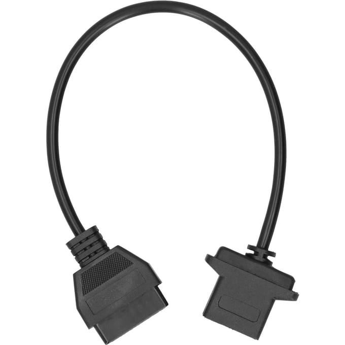 Câble adaptateur de diagnostic OBD2 à 6 broches, lecteur de codes de vérification du moteur, vérification des défauts, compatible avec Chrysler black