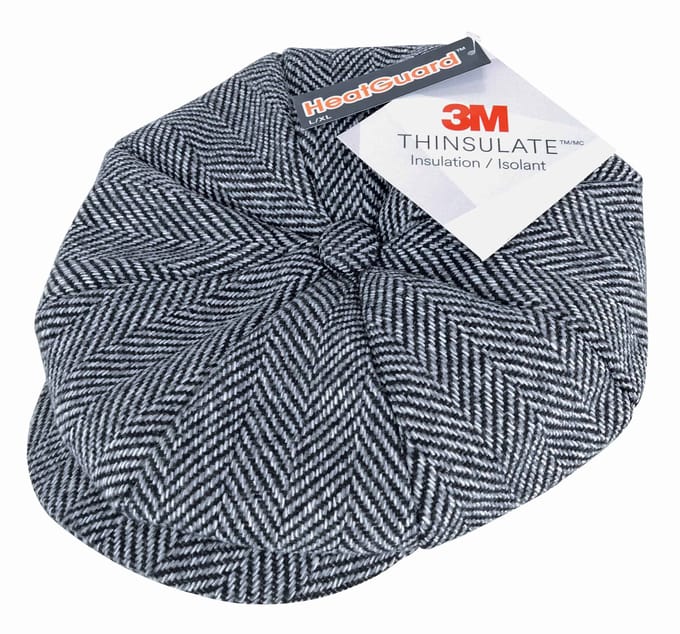 Heren fleece gevoerde wollen Bakerboy Cap - GL606