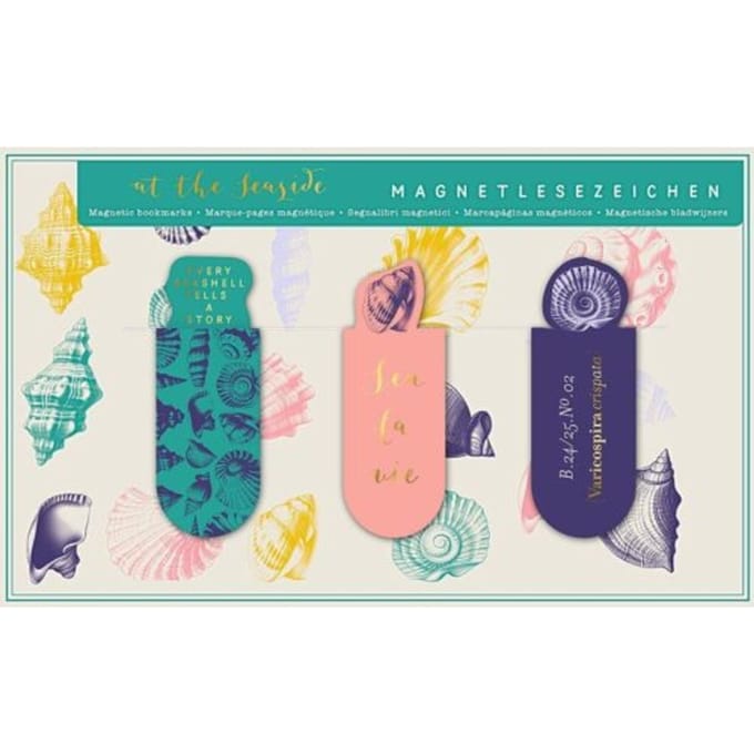 Magnetische boekenlegger - Seaside Set - Set van 3 - 2,1x5,5cm