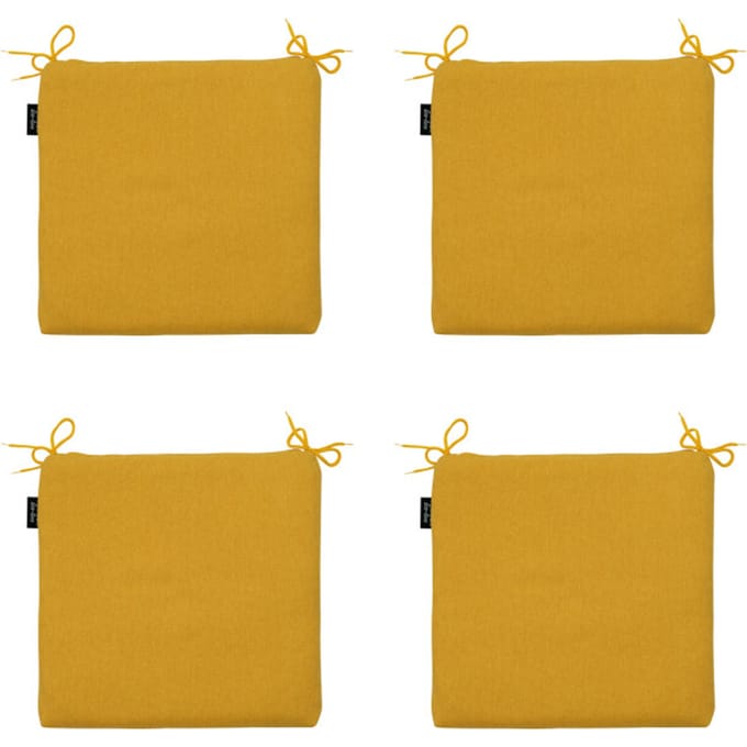 Madison - Zitkussen Gold canvas eco+ - Ca. 40x40 cm - Set van 4