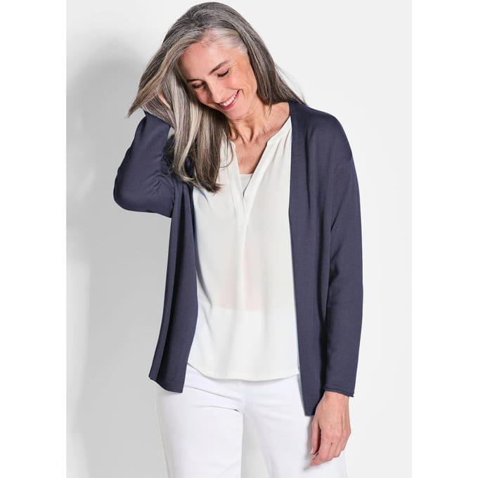 Cardigan - marine - Gr. 54 van Goldner Fashion