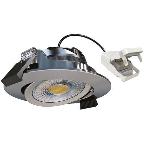KS Verlichting inbouwspot - Liv plafondspot - dimbaar - Brushed Aluminium - kantelbaar