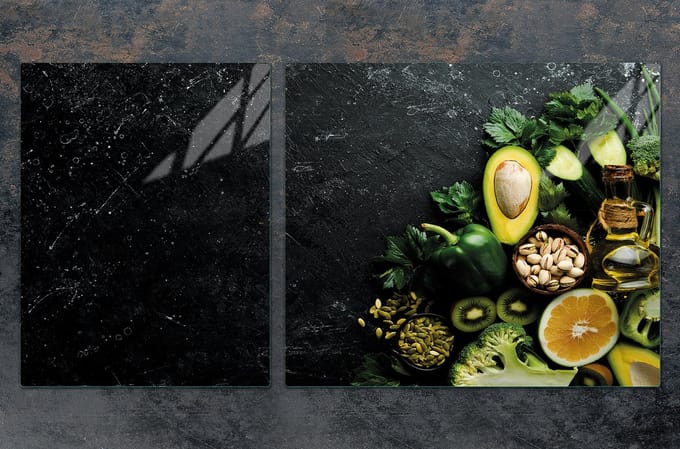 TMK ArtDeko - Snijplank - Glas - 100x52 cm - Avocado Design