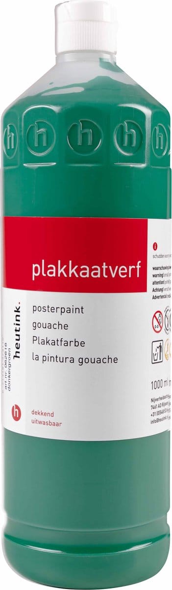 Plakkaatverf Heutink donkergroen - flacon à 1000ml