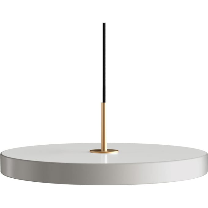 UMAGE LED hanglamp Asteria Medium lichtgrijs/messing Ø 43 cm