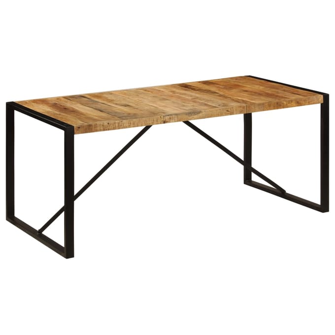 vidaXL - Eettafel - 180x90x75 - cm - massief - mangohout