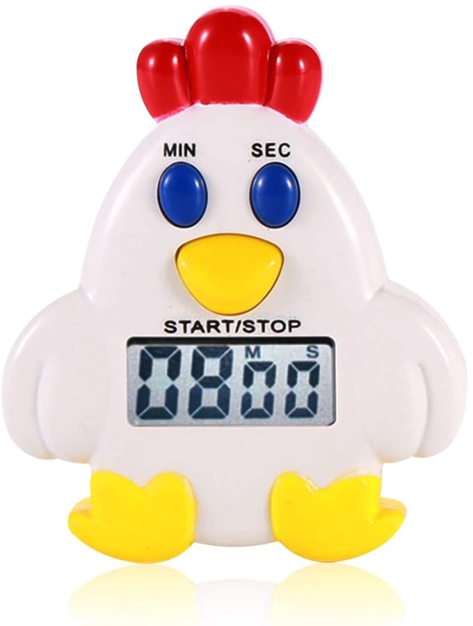 Dailygoods - Digitale Countdown Timer - Keuken Timer - Groot LCD Display - Koken - Stopwatch Timer - Geschikt voor Gym - Kleur Kip