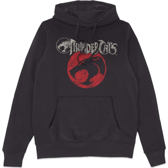 Thundercats Vintage Logo Hoodie - Black - S