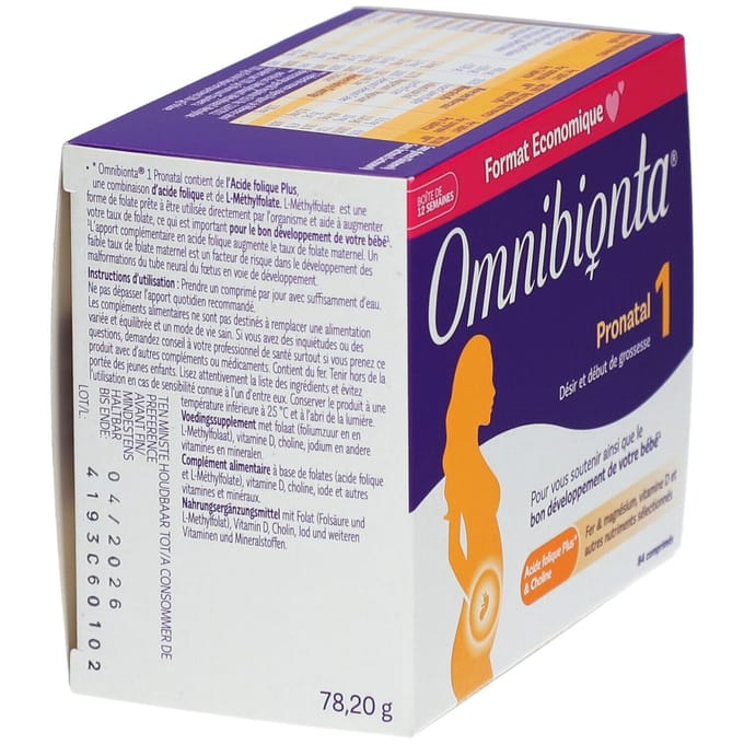 Omnibionta® Pronatal 1 | Kinderwens tot vroege zwangerschap 84 Tabletten