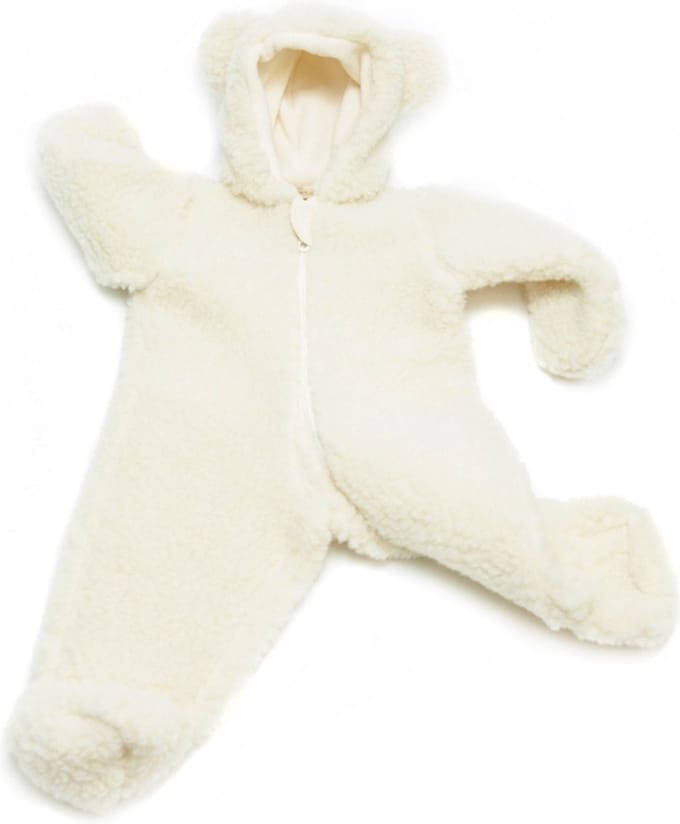 Alwero overall Babybears Huispak baby Naturel 0-3 mnd