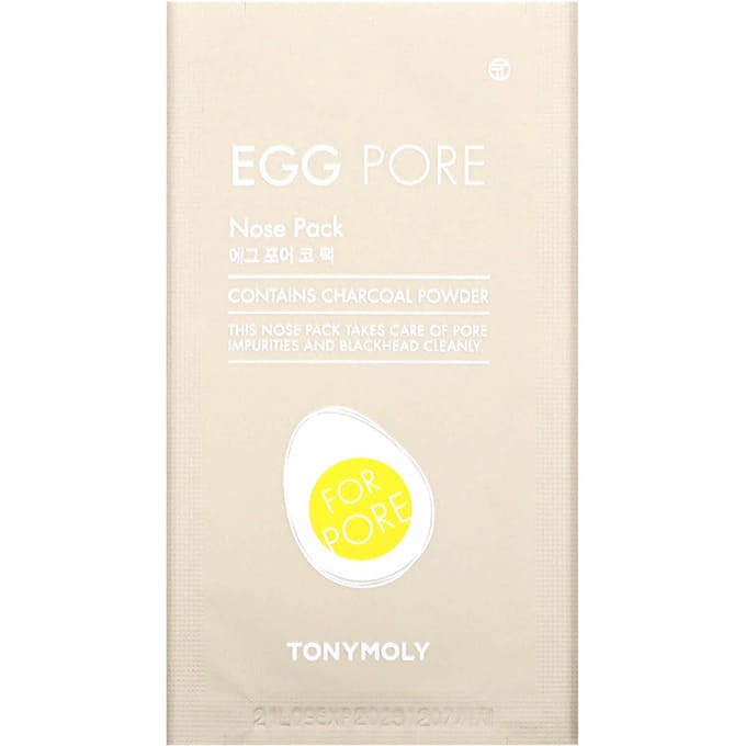 TonyMoly, egg pores, neusmasker verpakking, 7 pakjes white