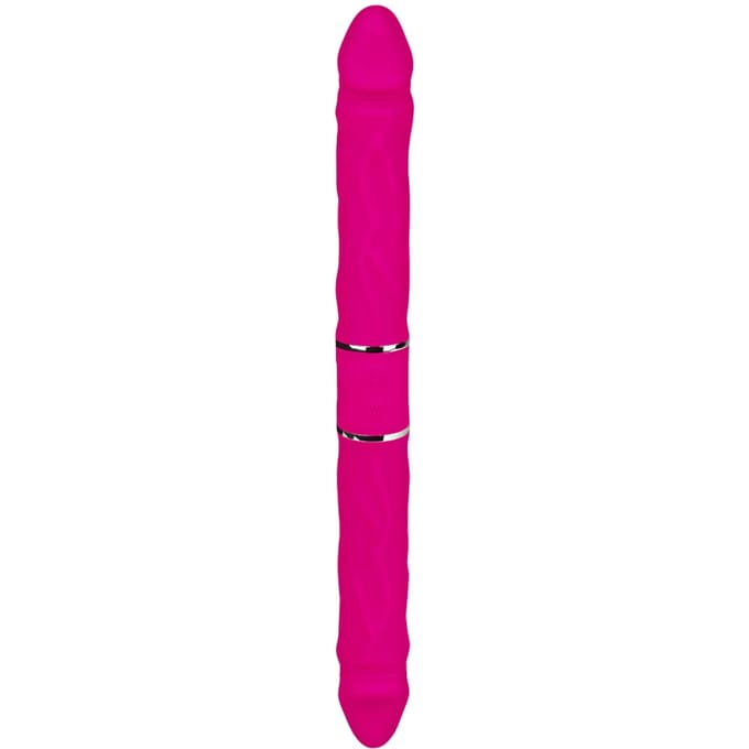EIS, vibrator, sensuele dubbele vibrator, 35 cm, waterdicht, oplaadbaar, huidvriendelijke siliconen
