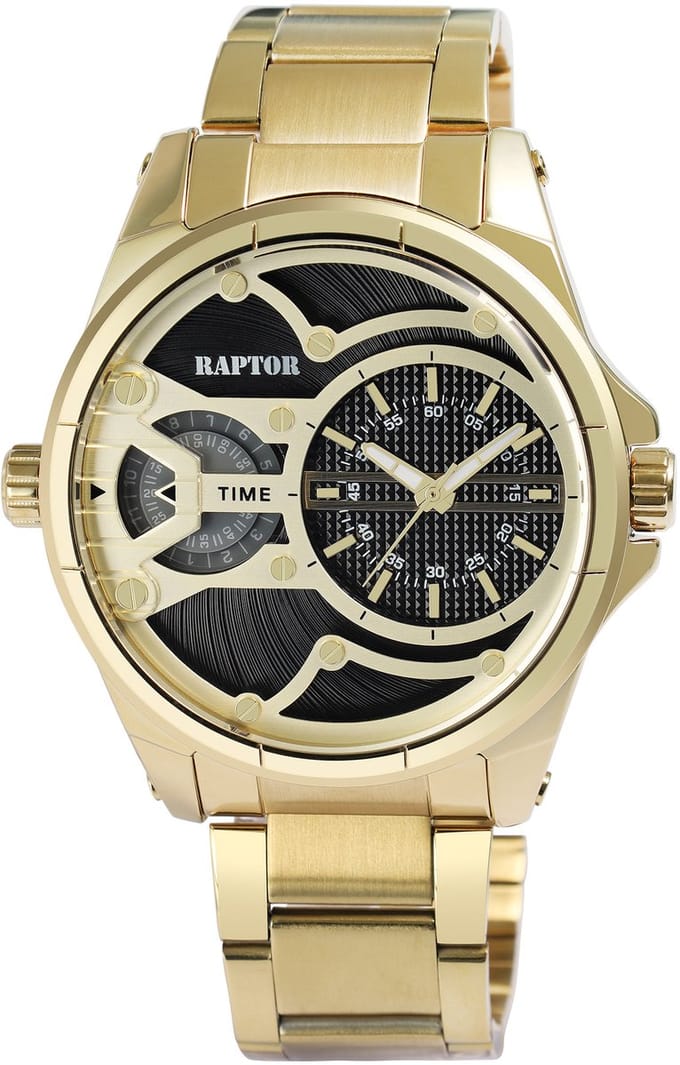 Raptor herenhorloge roestvrij staal 3 ATM