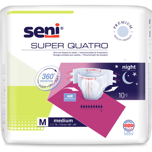 Seni Super Quatro Medium - 6 pakken van 10 stuks