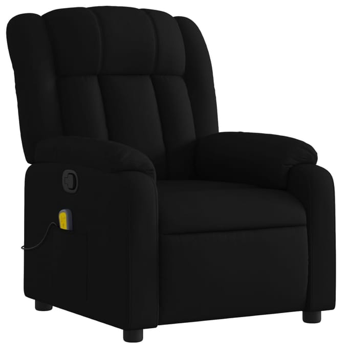 vidaXL - Massagestoel - met - zwarte - stof