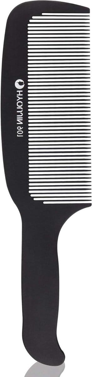 Haarkam - Kapperstool - Precisie Knippen - Hittebestendig Carbon - 23.5 cm - Zwart