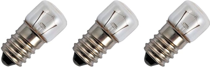 Signaallamp E14 12V 5W - 416 mAh - 3 stuks - T16 Gloeilamp Ø16mm - 35mm - 2500K - Dimbaar