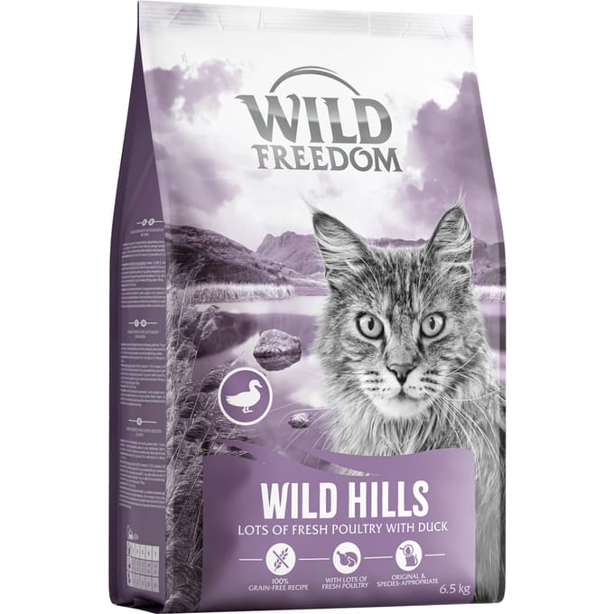 Wild Freedom Adult "Wild Hills" met eend - graanvrij recept - 6,5 kg
