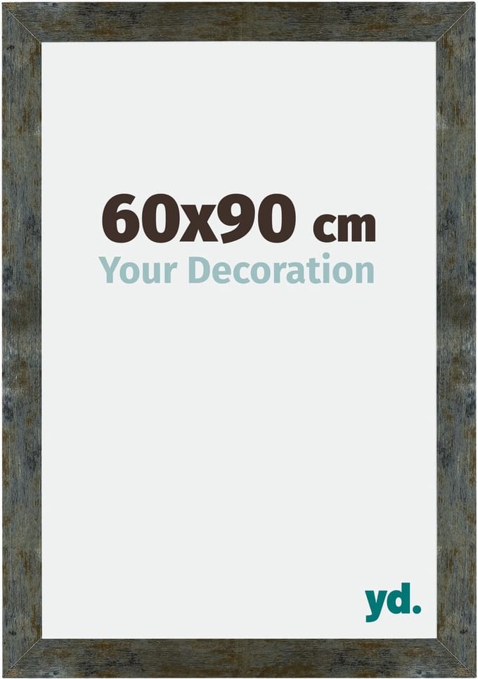 Your Decoration - Fotolijst 60x90 cm - MDF - Blauw Goud Gemeleerd - Mura
