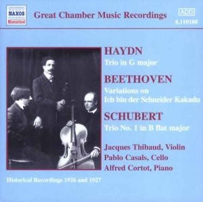 Jacques Thibaud, Alfred Cortot, Pablo Casals - Trios (CD)