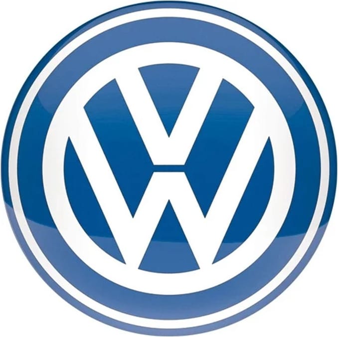 Rond Metaal Bord 35cm VW Volkswagen - Logo