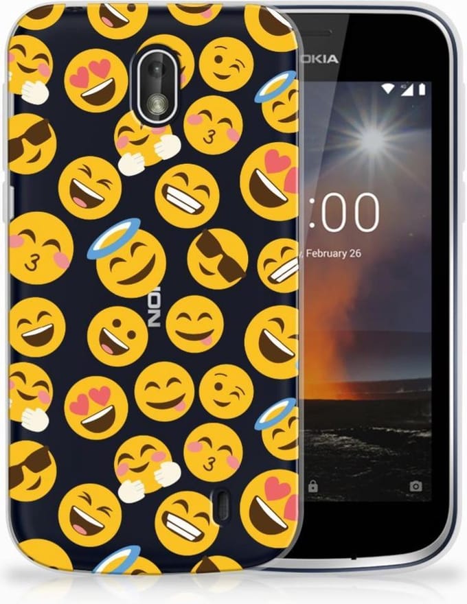 Nokia 1 TPU bumper Emoji