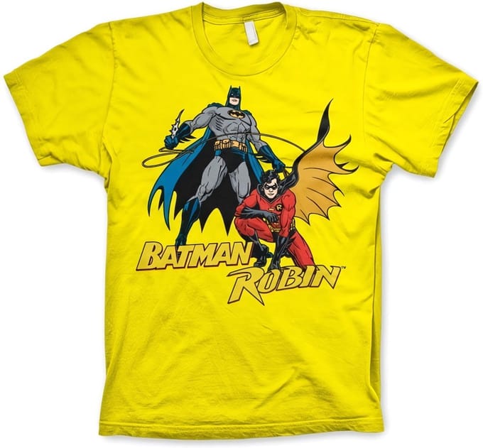 Batman & Robin T-shirt geel