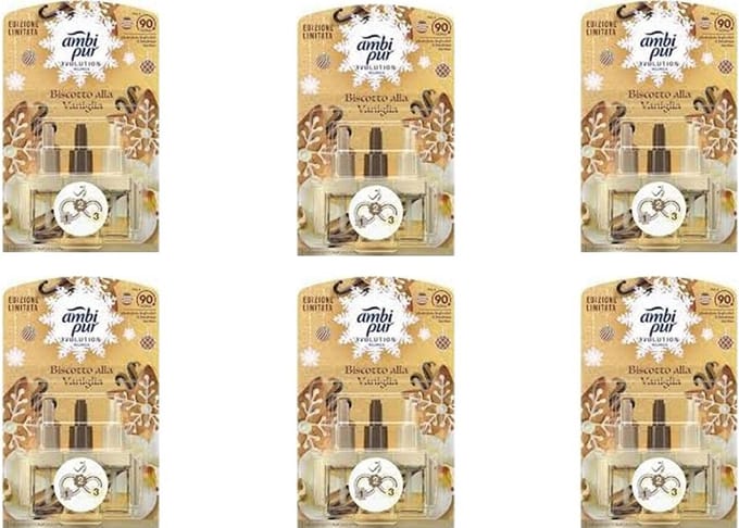 Ambi Pur 3volution – Electric Refill Vanille Bouquet - 6 x 20 ml