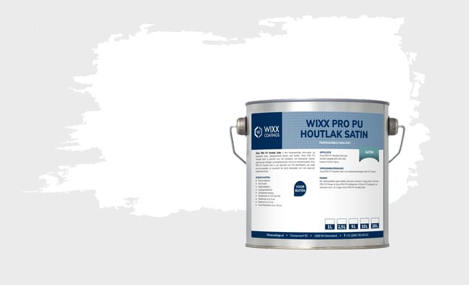Wixx PRO PU Houtlak Satin - 20L - Wit