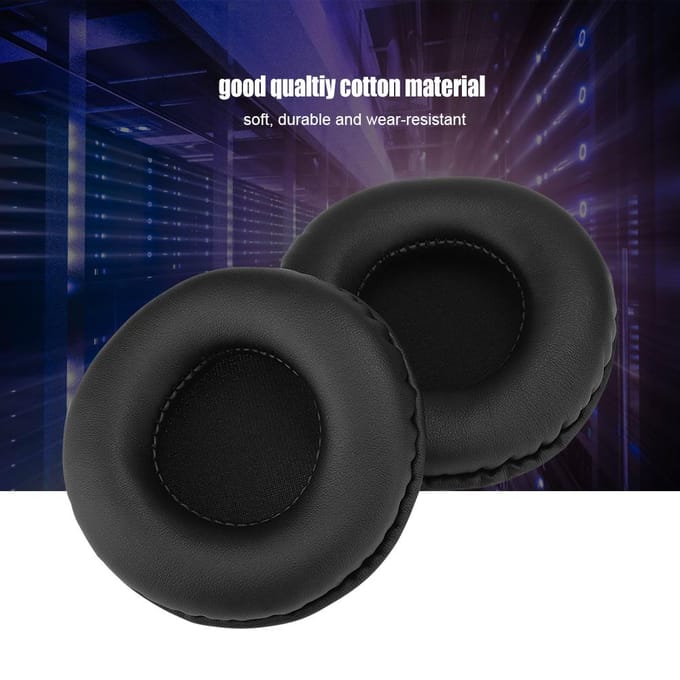 FYZ-237 Vervangende Oortelefoon Oorkussens Katoenen Kussen voor Skullcandy HESH 2.0 black