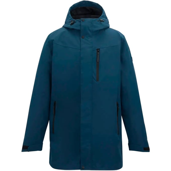 Heren Daledon Longline Waterdichte Jas met Capuchon