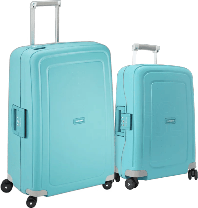 Samsonite S'Cure Spinner 55+75cm Aqua Blue