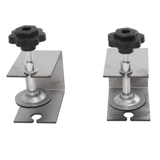 2 pièces Pince de fixation pour installation de façade de tiroir Professionnel Réglage facile Clips de montage de façade de tiroir pour menuiserie