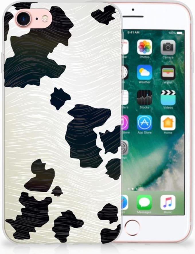 iPhone SE 2022 | SE 2020 | 8 | 7 TPU Hoesje Koeienvlekken