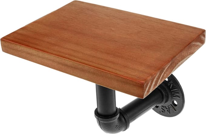 PrimeMatik - Plank van 199 x 148 mm. Industriële en vintage buisstructuur