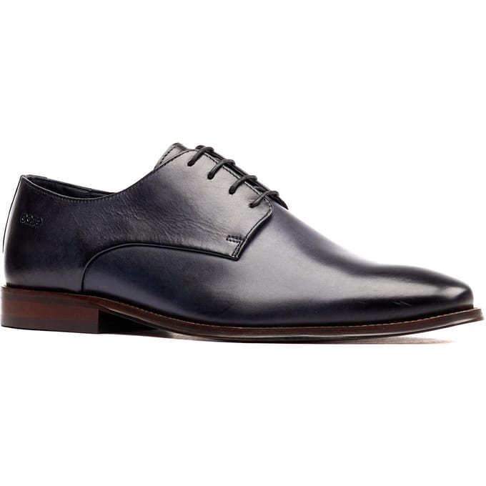 Base London Marley Derby Leren Heren Navy Veterschoenen