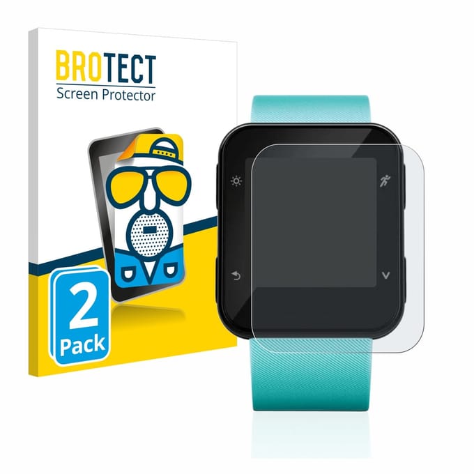 BROTECT - Screenprotector voor Garmin Forerunner 35 / 30 - Folie Beschermfolie matte 2 Stuks