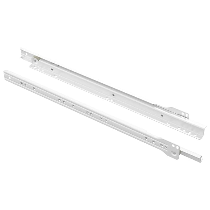 vidaXL Ladegeleider 2 pcs Wit 400 mm Staal